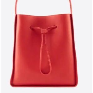 Phillip Lim designer red large bucket bag